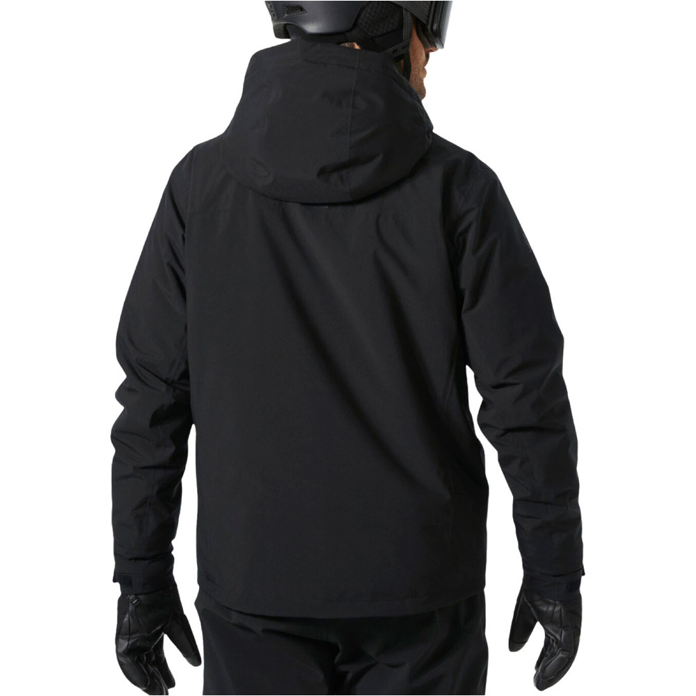 Helly Hansen chaqueta esquí hombre CREWSER JACKET BLACK vista trasera