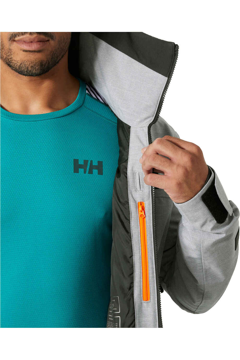 Helly Hansen chaqueta esquí hombre GARIBALDI 2.0 JACKET GREY MELANGE 03