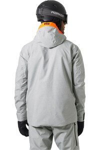 Helly Hansen chaqueta esquí hombre GARIBALDI 2.0 JACKET GREY MELANGE vista trasera