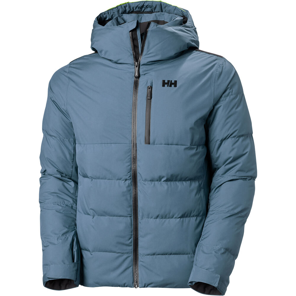 Helly Hansen chaqueta esquí hombre KVITFJELL RACE PUFFY JACKET NAVY vista frontal