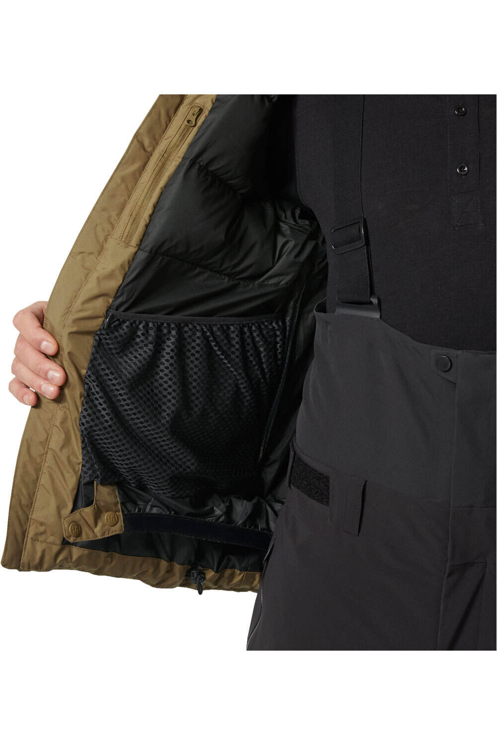 Helly Hansen chaqueta esquí hombre KVITFJELL RACE PUFFY JACKET SEPIA vista detalle