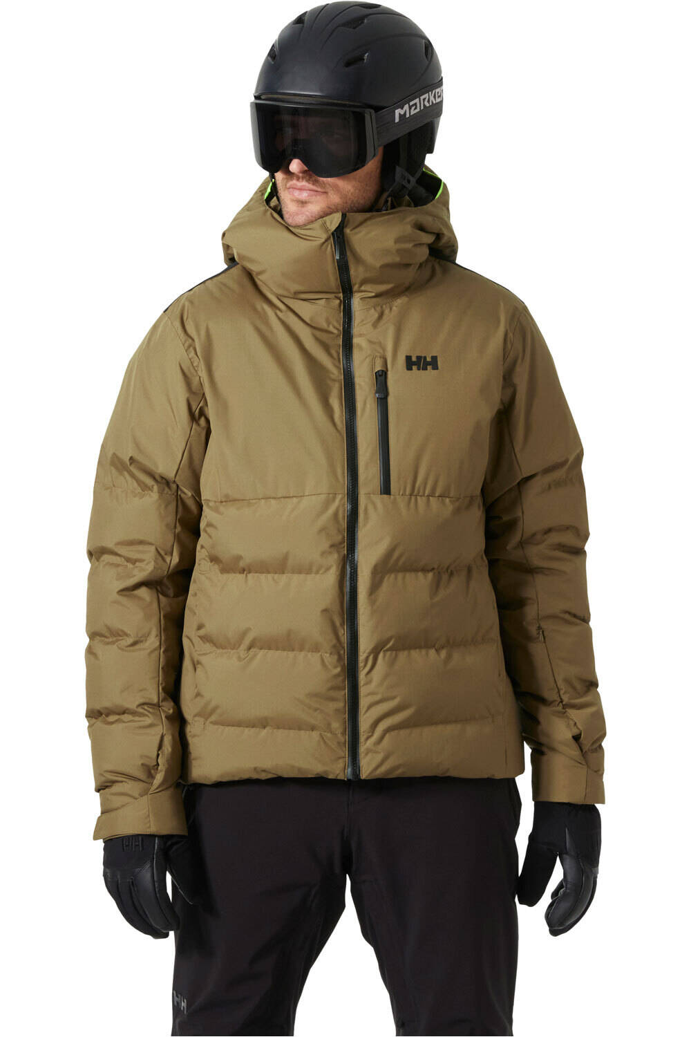 Helly Hansen chaqueta esquí hombre KVITFJELL RACE PUFFY JACKET SEPIA vista frontal