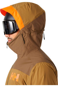 Helly Hansen chaqueta esquí hombre POWDREAMER 2.0 JACKET SEPIA vista detalle