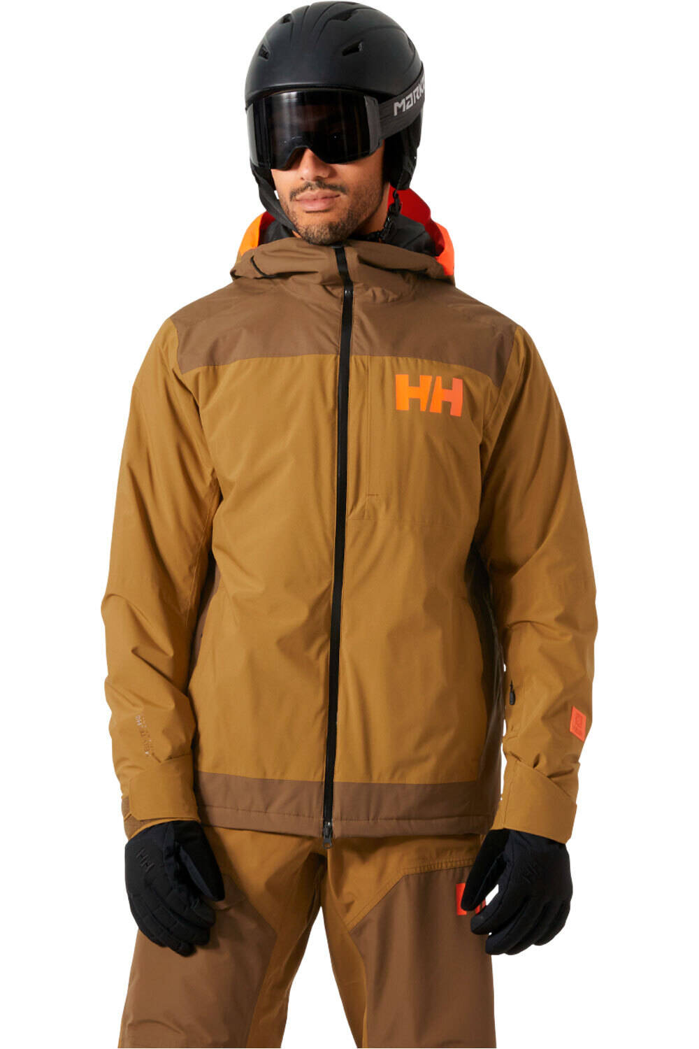 Helly Hansen chaqueta esquí hombre POWDREAMER 2.0 JACKET SEPIA vista frontal