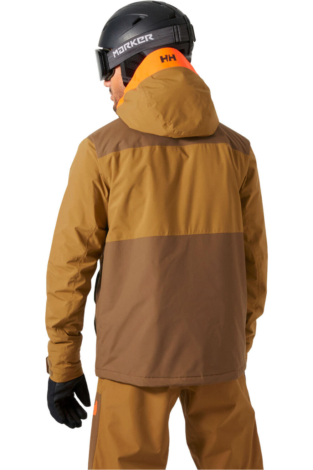 Helly Hansen chaqueta esquí hombre POWDREAMER 2.0 JACKET SEPIA vista trasera