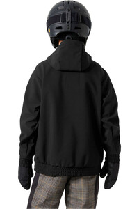 Helly Hansen chaqueta esquí infantil JR POWDER SOFTSHELL HOODIE vista trasera