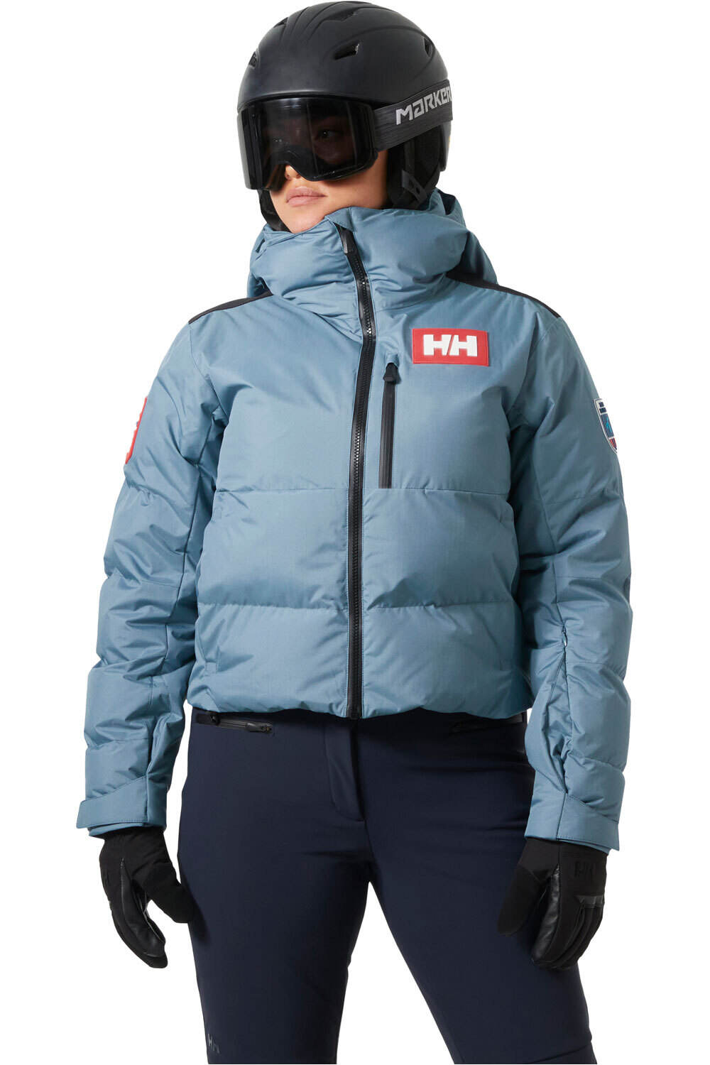 Helly Hansen chaqueta esquí mujer W KVITFJELL RACE SHORT PUFFY vista frontal