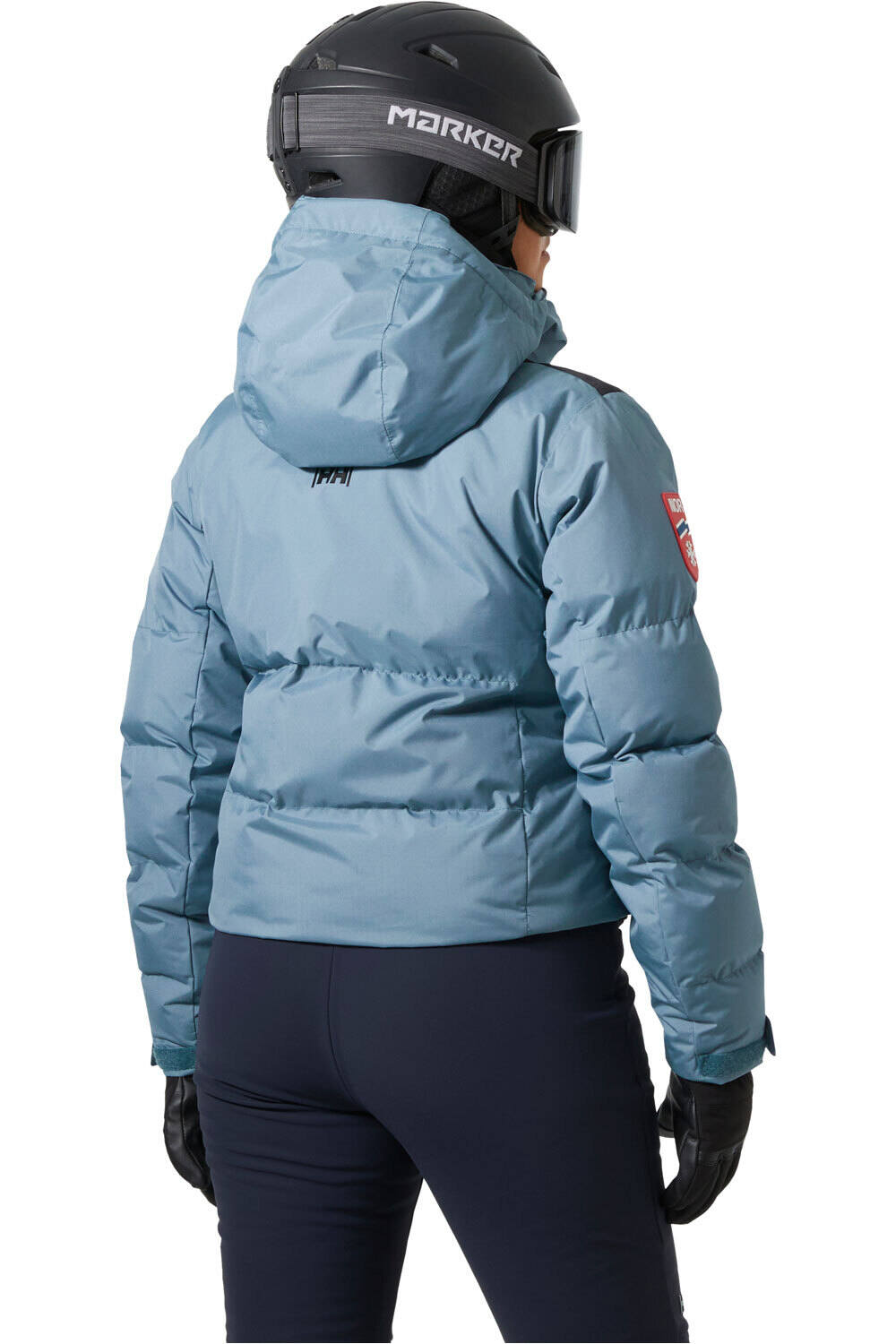 Helly Hansen chaqueta esquí mujer W KVITFJELL RACE SHORT PUFFY vista trasera