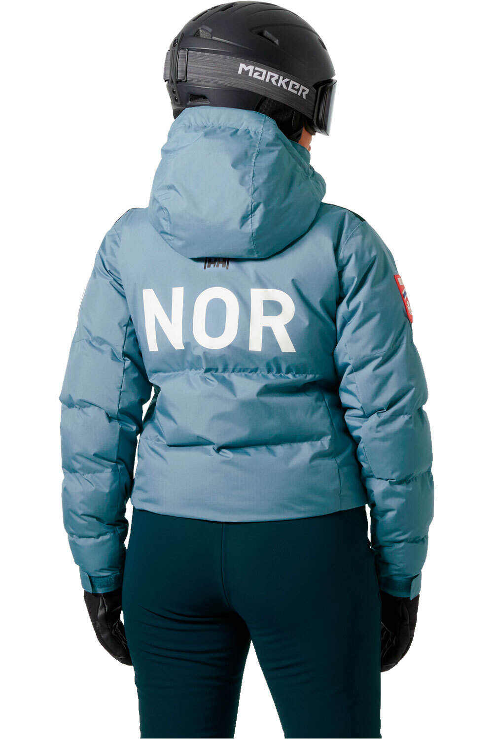 Helly Hansen chaqueta esquí mujer W KVITFJELL RACE SHORT PUFFY vista trasera