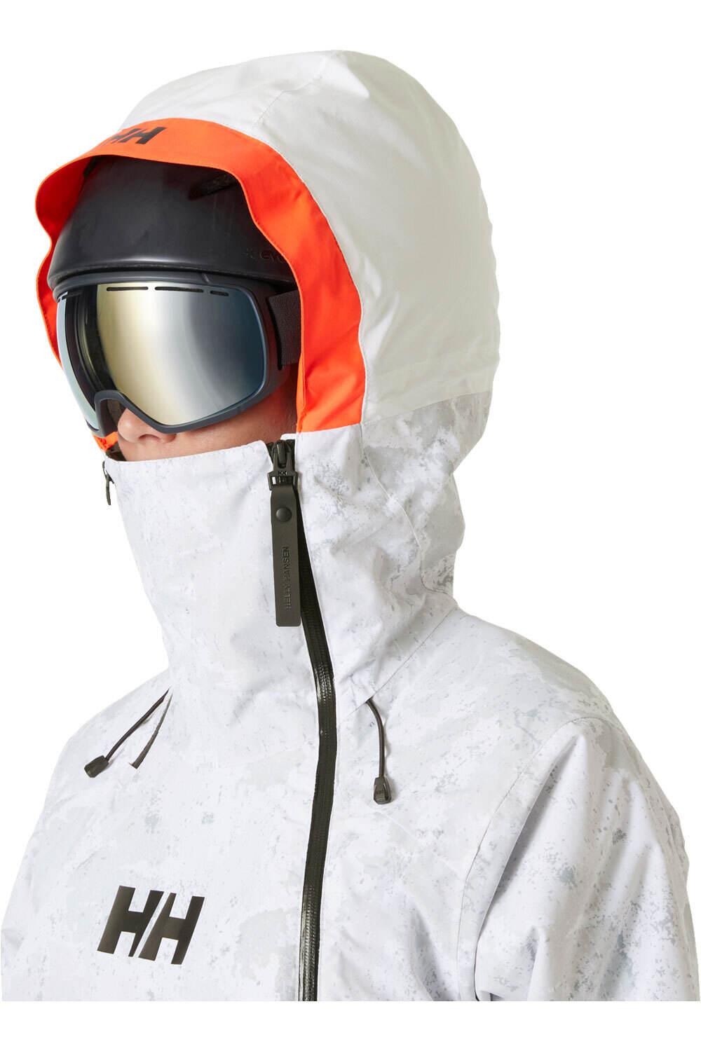 Helly Hansen chaqueta esquí mujer W POWCHASER ASYM JACKET vista detalle