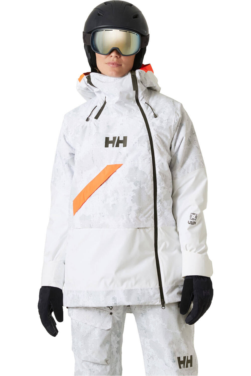 Helly Hansen chaqueta esquí mujer W POWCHASER ASYM JACKET vista frontal
