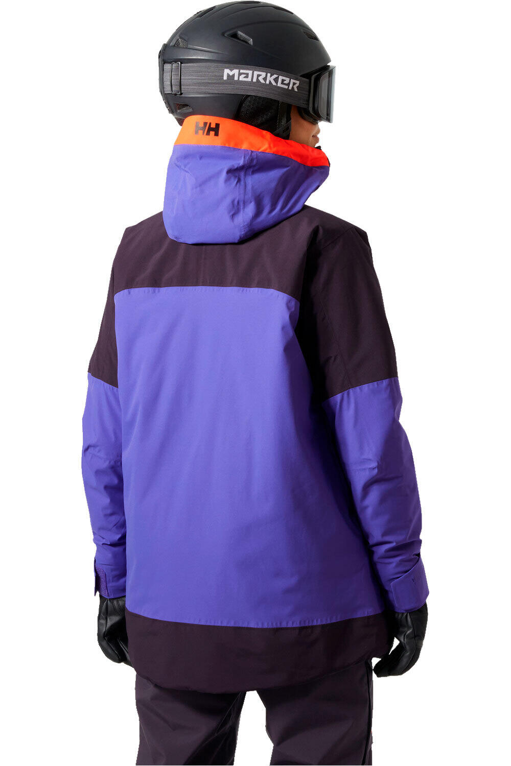 Helly Hansen chaqueta esquí mujer W POWCHASER ASYM JACKET vista trasera