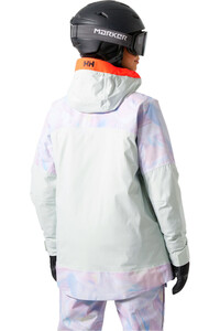 Helly Hansen chaqueta esquí mujer W POWCHASER ASYM JACKET vista trasera