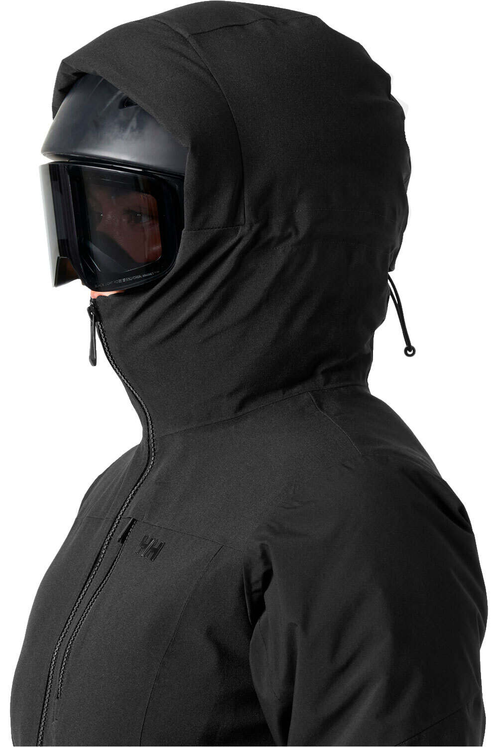 Helly Hansen chaqueta esquí mujer W VALDISERE 3.0 JACKET BLACK vista detalle