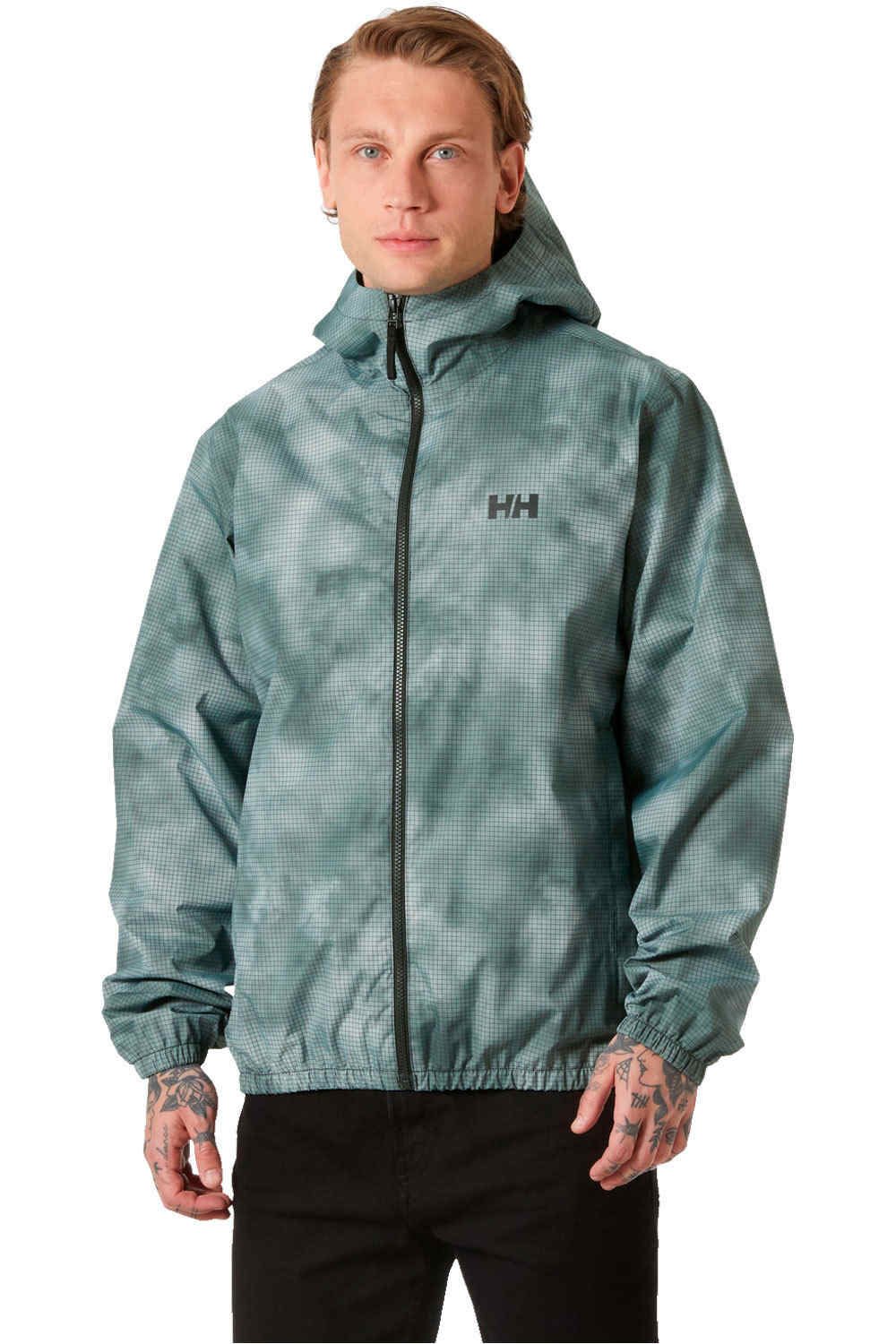 Helly Hansen chaqueta impermeable hombre CORE GRAPHIC RAIN JACKET vista frontal