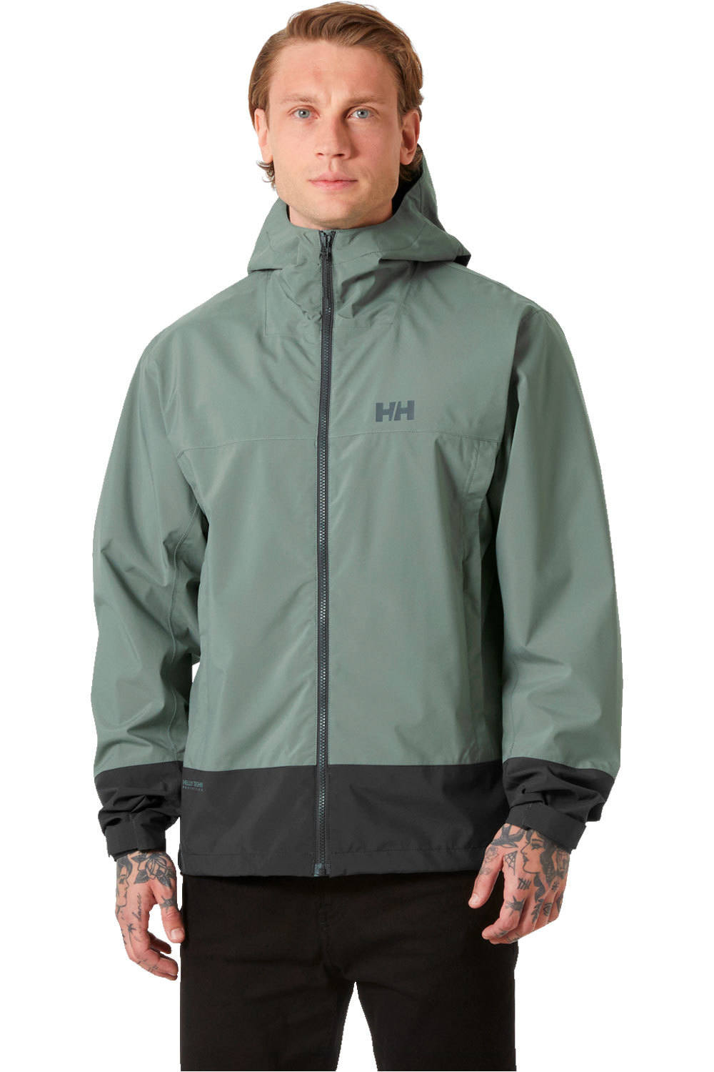 Helly Hansen chaqueta impermeable hombre HH BLOCK HOODED JACKET vista frontal