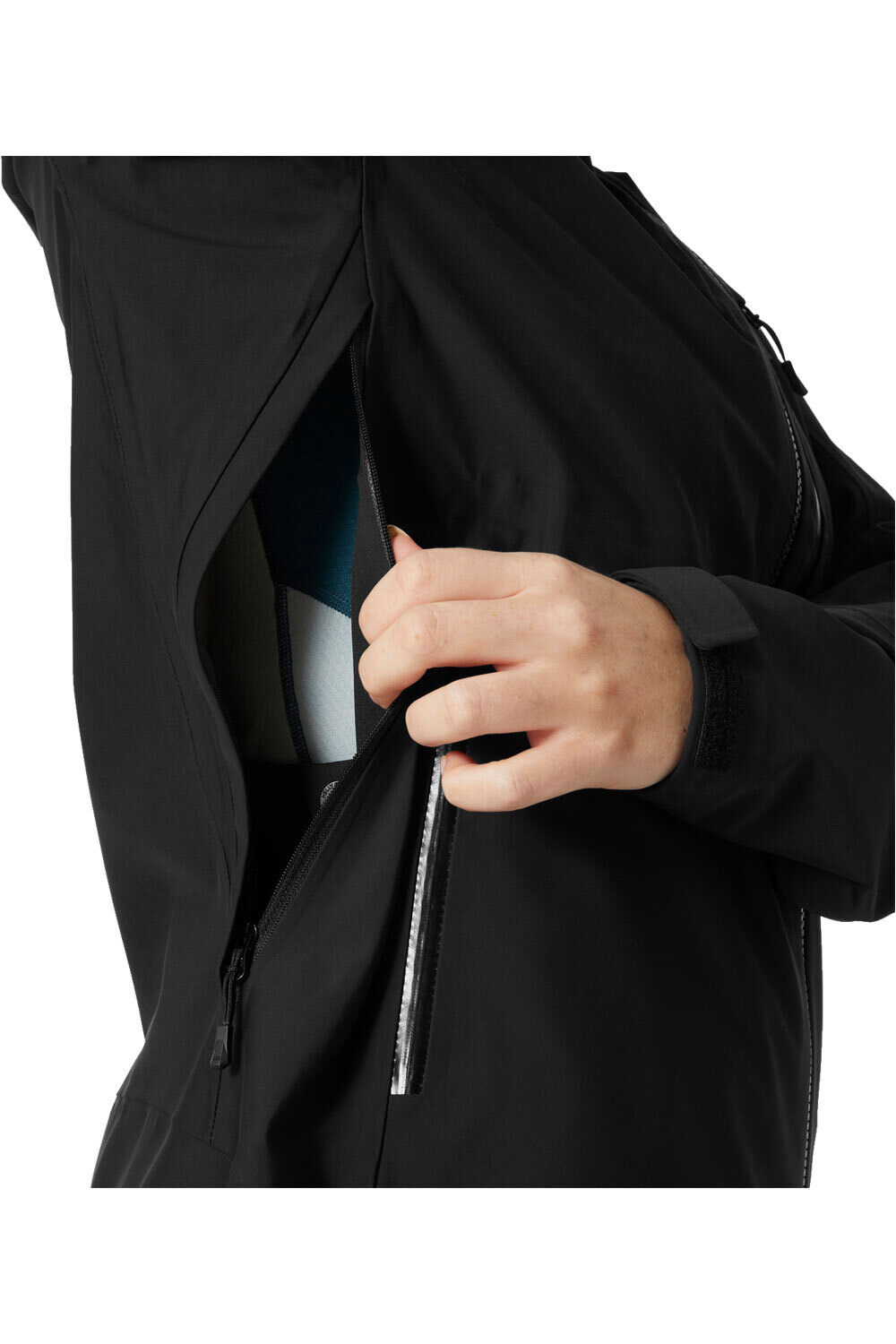 Helly Hansen chaqueta impermeable mujer W VERGLAS BC JACKET vista detalle