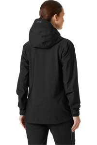 Helly Hansen chaqueta impermeable mujer W VERGLAS BC JACKET vista trasera
