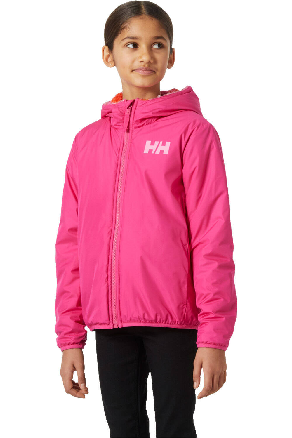 Helly Hansen chaqueta impermeable niño JR CHAMP REVERSIBLE JACKET vista frontal
