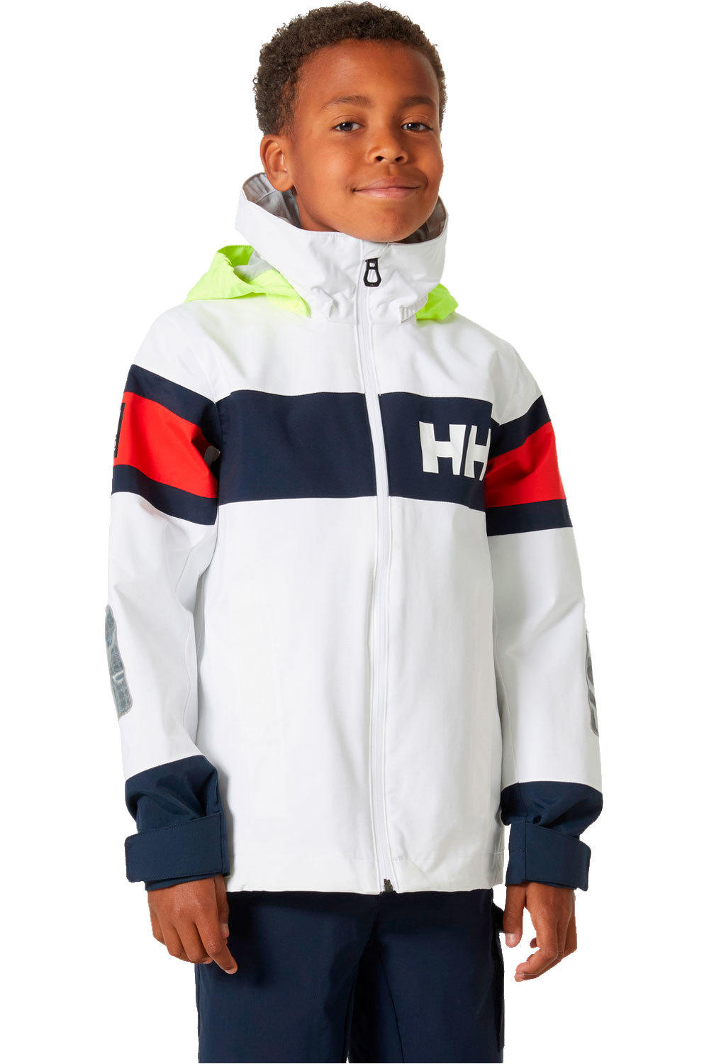 Helly Hansen chaqueta impermeable niño JR SALT 2 JACKET vista frontal