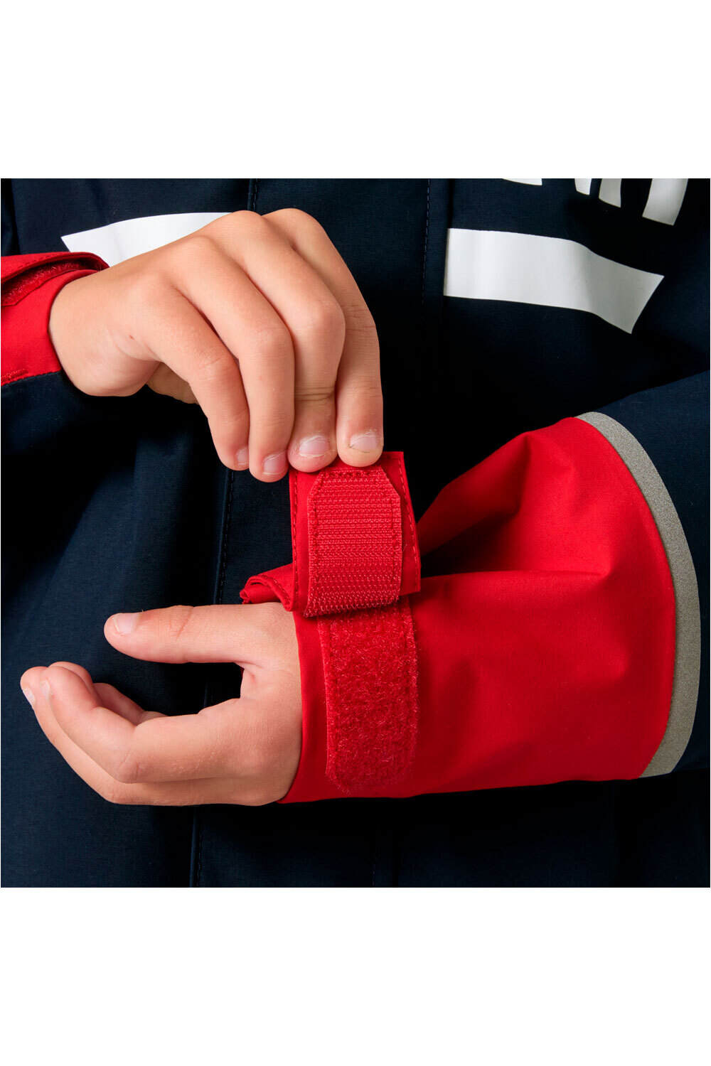 Helly Hansen chaqueta impermeable niño JR SALT PORT 2.0 JACKET vista detalle