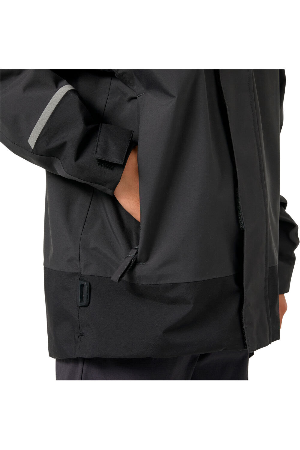 Helly Hansen chaqueta impermeable niño JR SALT PORT 2.0 JACKET vista detalle
