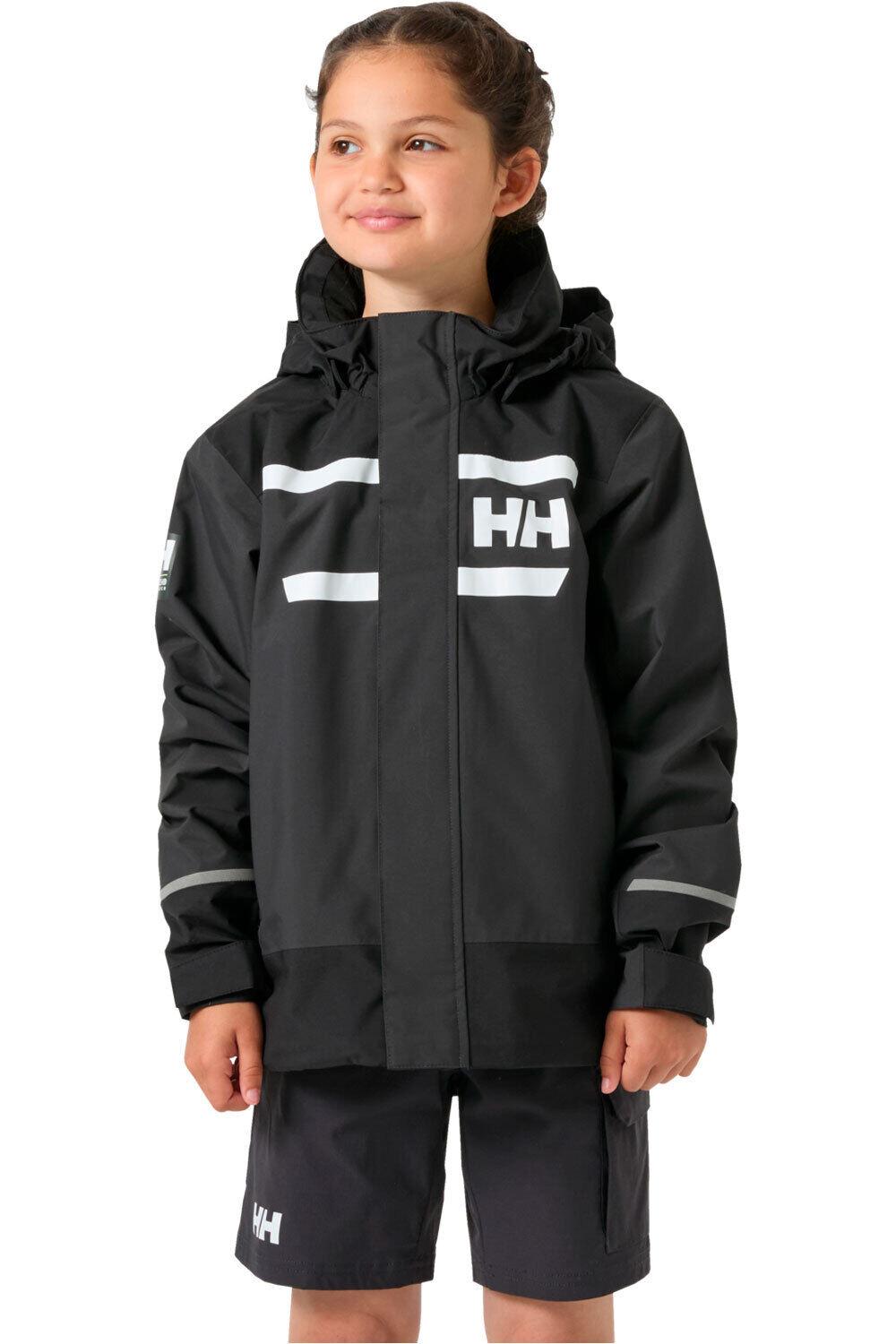 Helly Hansen chaqueta impermeable niño JR SALT PORT 2.0 JACKET vista frontal