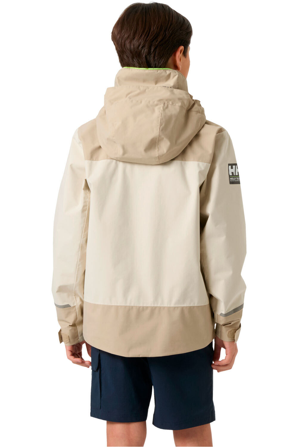 Helly Hansen chaqueta impermeable niño JR SALT PORT 2.0 JACKET vista trasera