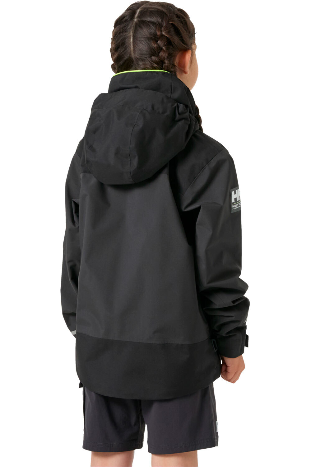 Helly Hansen chaqueta impermeable niño JR SALT PORT 2.0 JACKET vista trasera