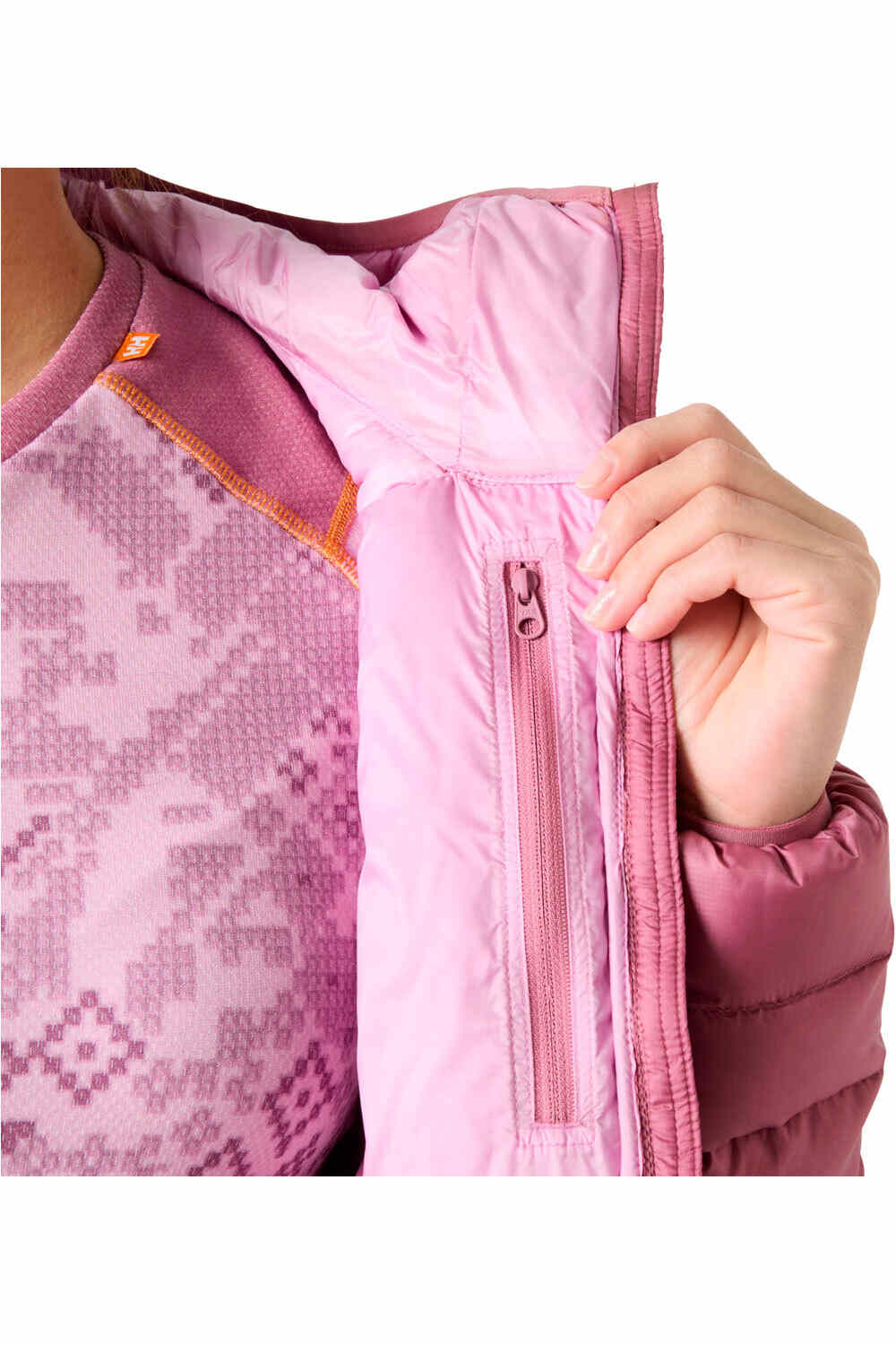 Helly Hansen chaqueta outdoor mujer W VERGLAS HOODED DOWN 2.0 vista detalle