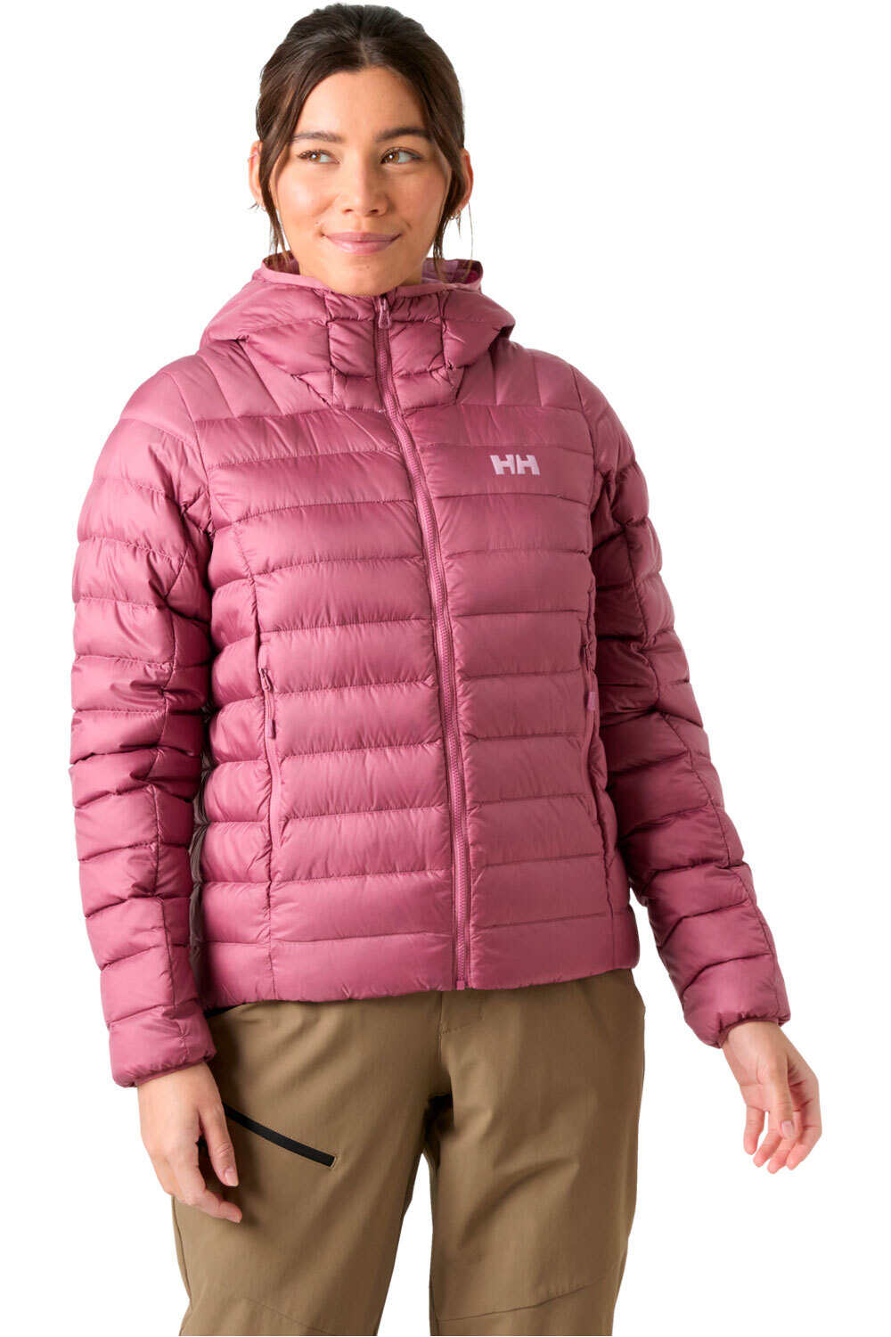 Helly Hansen chaqueta outdoor mujer W VERGLAS HOODED DOWN 2.0 vista frontal