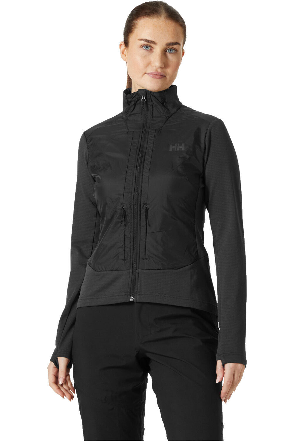 Helly Hansen chaqueta outdoor mujer W VERSALITE HYBRID FLEECE JKT vista frontal