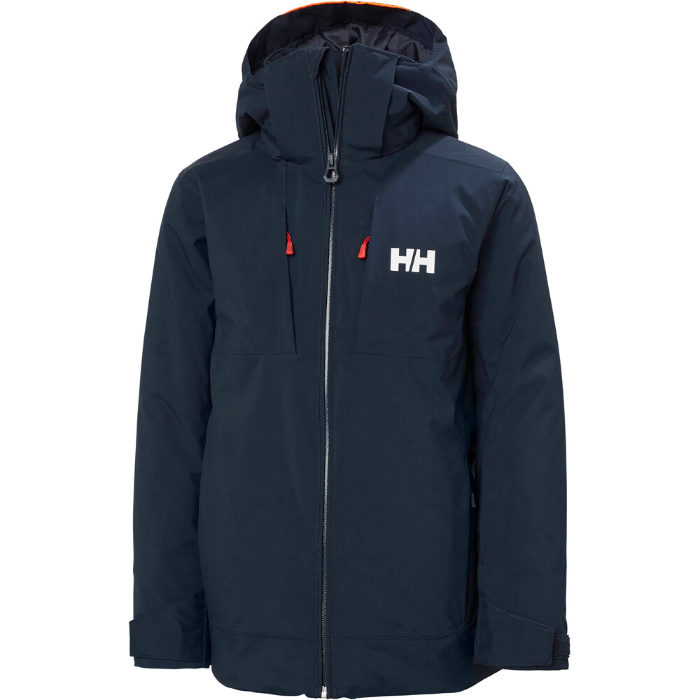 Helly Hansen chaqueta outdoor niño JR ALPHA JACKET vista frontal