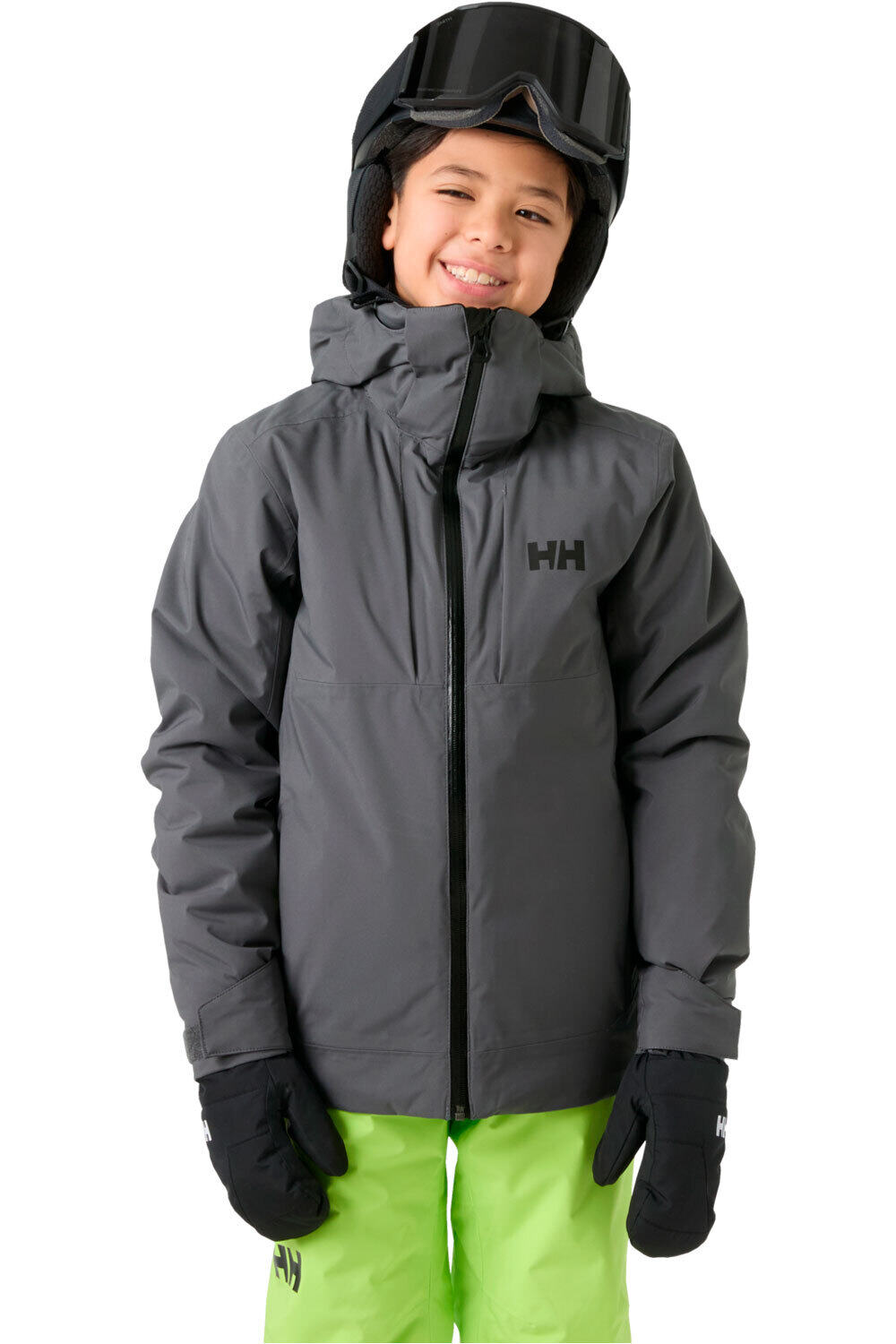 Helly Hansen chaqueta outdoor niño JR ALPHA JACKET vista frontal