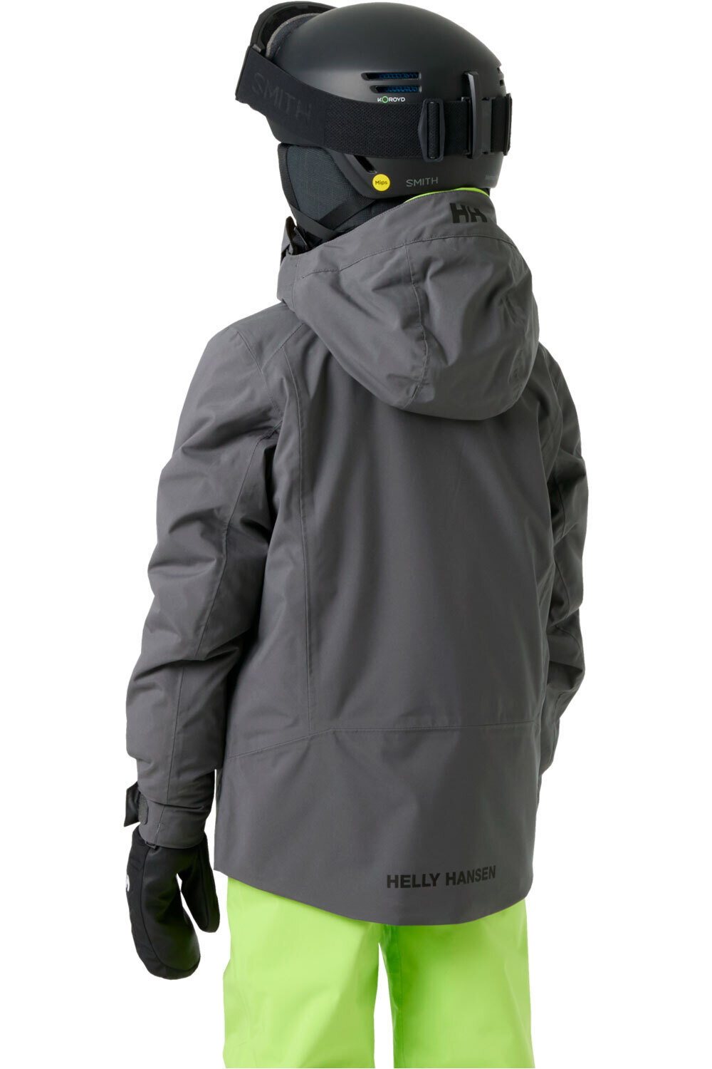 Helly Hansen chaqueta outdoor niño JR ALPHA JACKET vista trasera