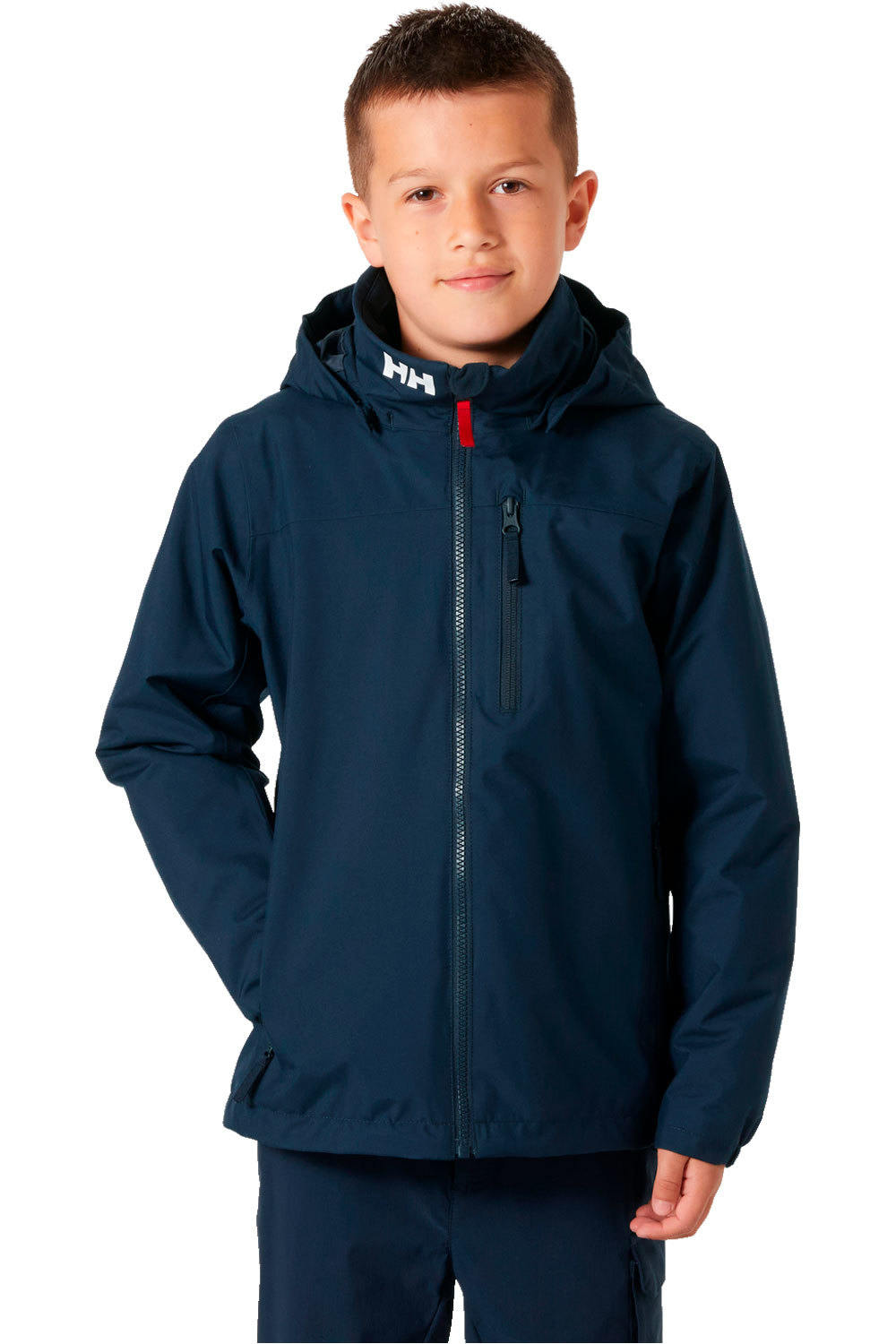 Helly Hansen chaqueta outdoor niño JR CREW MIDLAYER JACKET 2.0 vista frontal