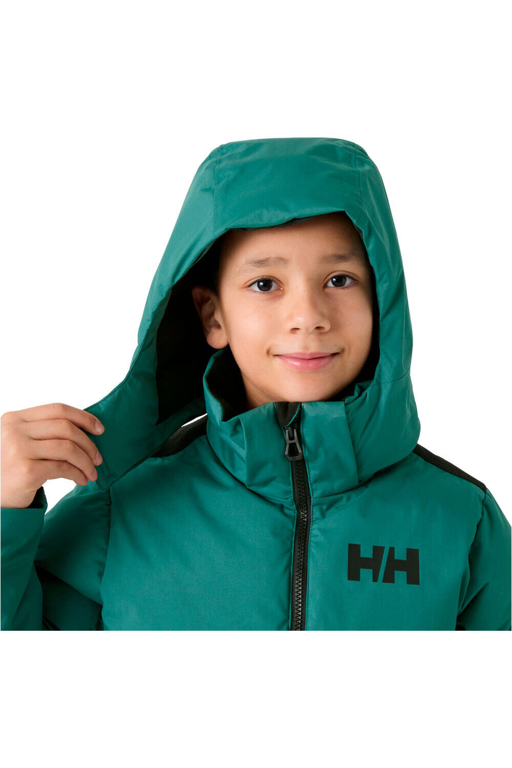 Helly Hansen chaqueta outdoor niño JR KVITFJELL RACE PUFFY JACKET vista detalle