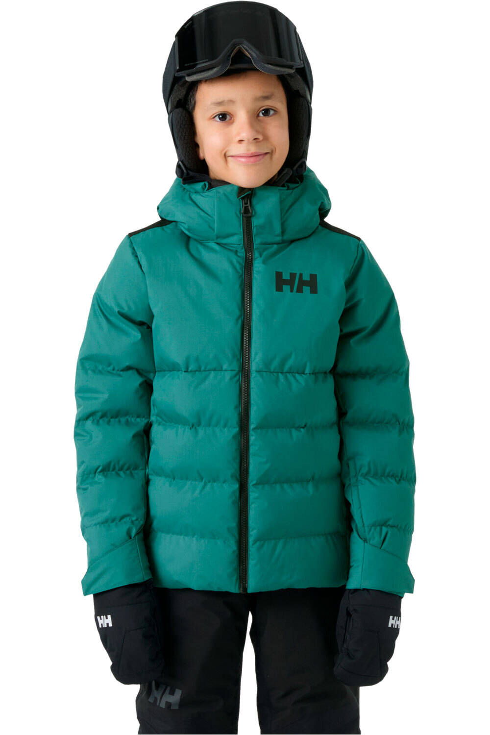 Helly Hansen chaqueta outdoor niño JR KVITFJELL RACE PUFFY JACKET vista frontal