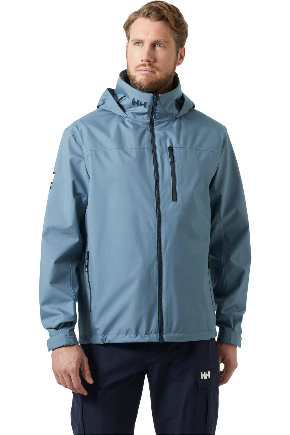 Helly Hansen chubasquero hombre CREW HOODED JACKET 2.0 vista frontal
