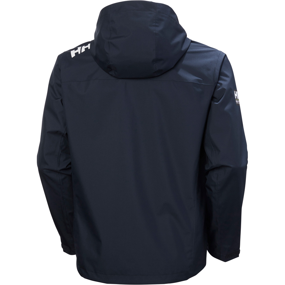 Helly Hansen chubasquero hombre CREW HOODED JACKET 2.0 vista trasera