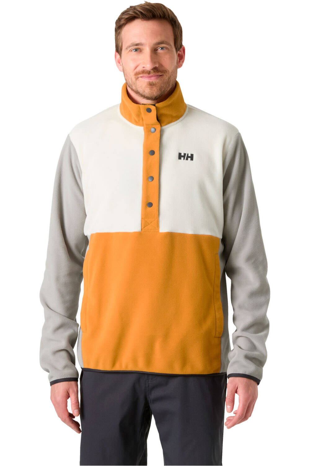Helly Hansen forro polar hombre DAYBREAKER SNAP PULLOVER vista frontal