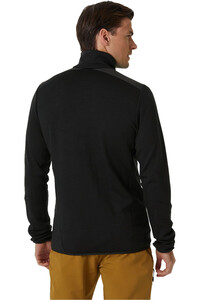 Helly Hansen forro polar hombre LIFA MERINO MIDLAYER 1/2 ZIP vista trasera