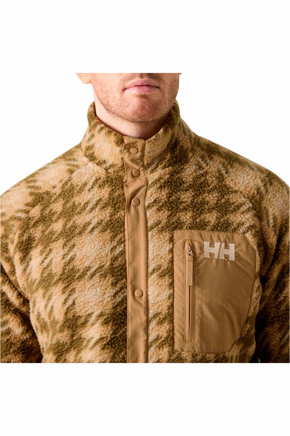 Helly Hansen forro polar hombre PANORAMA PRINTED PILE SNAP vista detalle