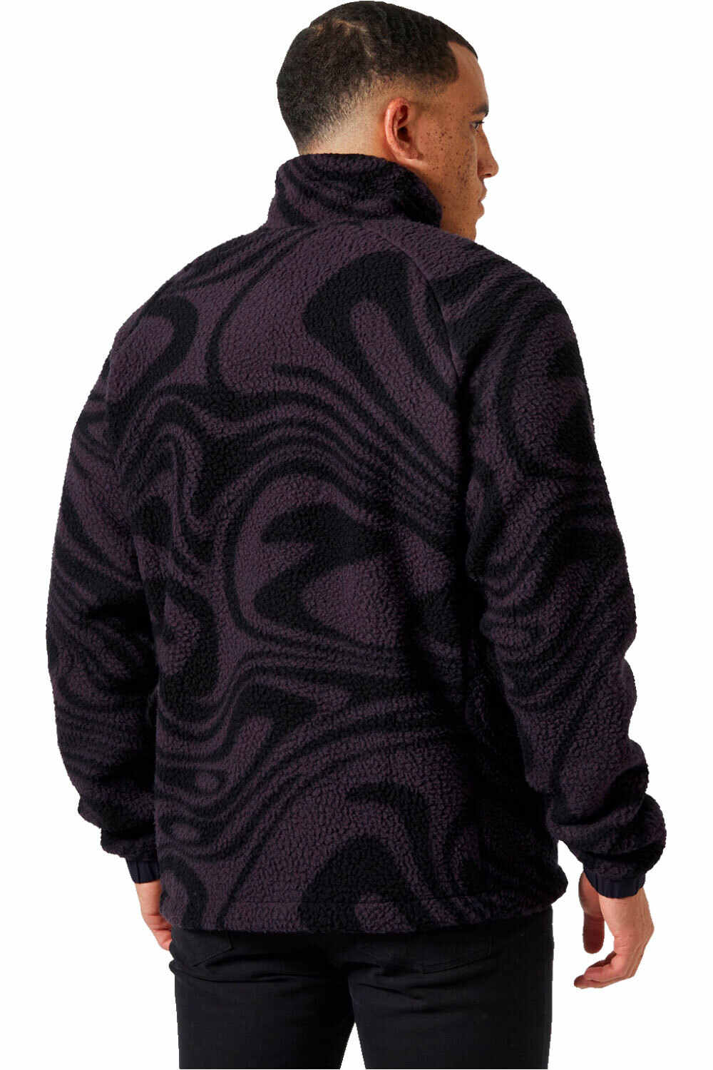 Helly Hansen forro polar hombre PANORAMA PRINTED PILE SNAP vista trasera