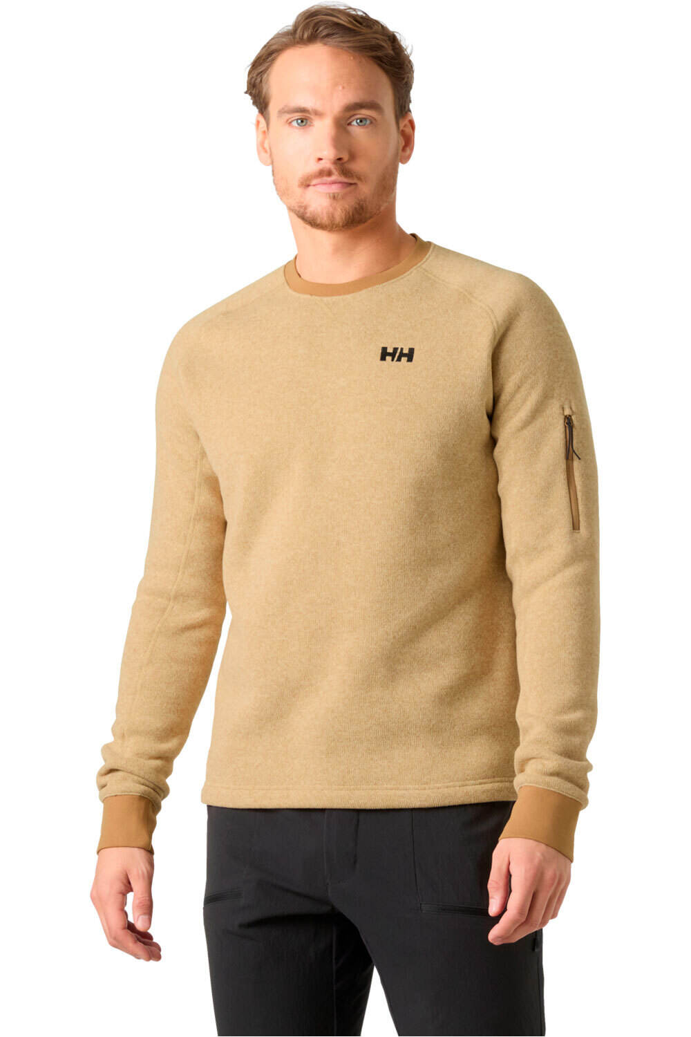 Helly Hansen forro polar hombre VARDE CREWNECK vista frontal