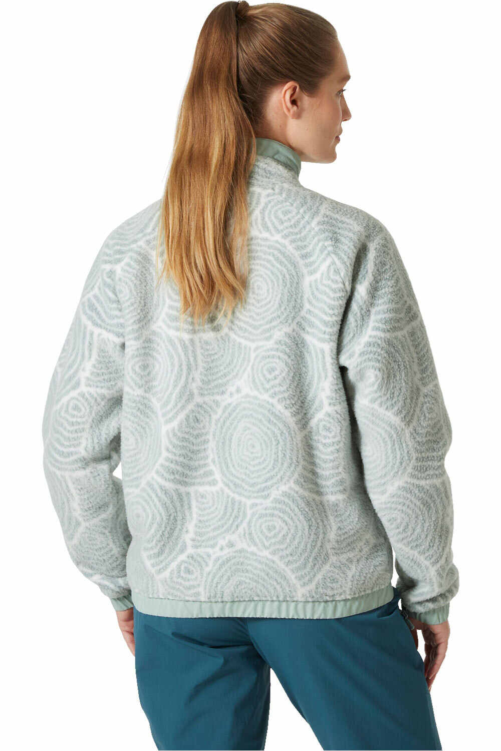 Helly Hansen forro polar mujer W IMPERIAL PRINTED PILE SNAP vista trasera