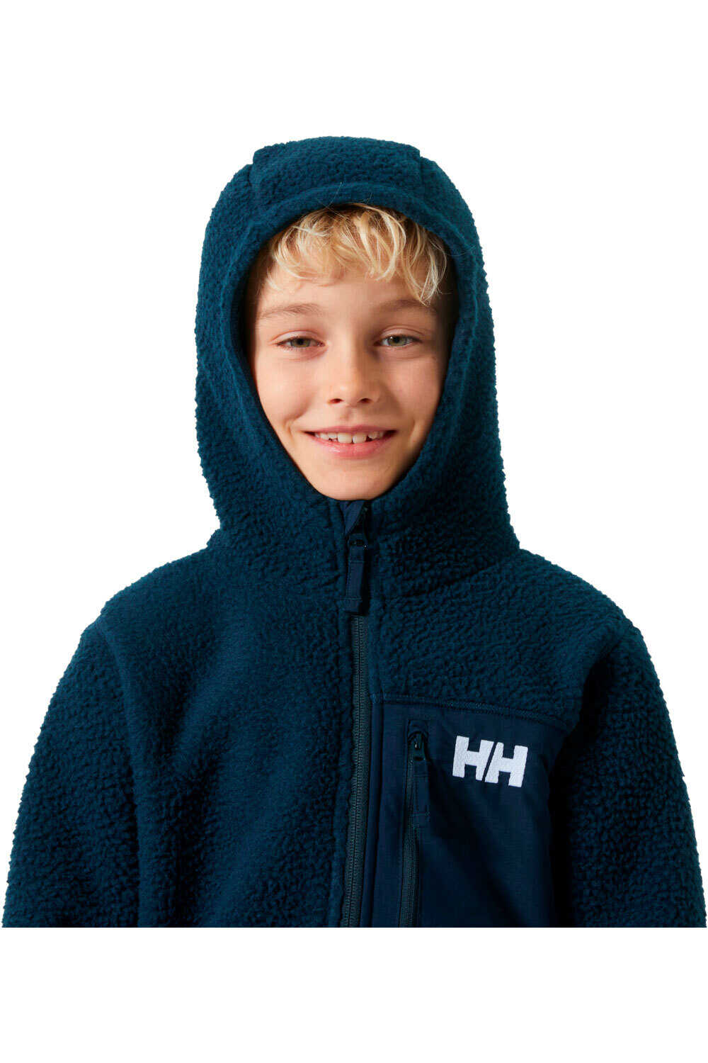 Helly Hansen forro polar niño JR CHAMP PILE JACKET 2.0 vista detalle
