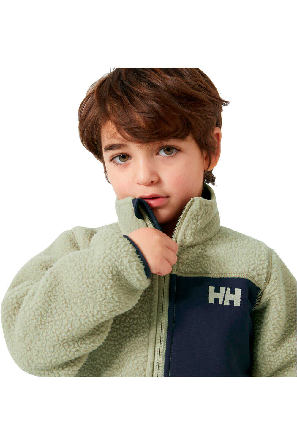 Helly Hansen forro polar niño K CHAMP PILE JACKET 2.0 vista detalle