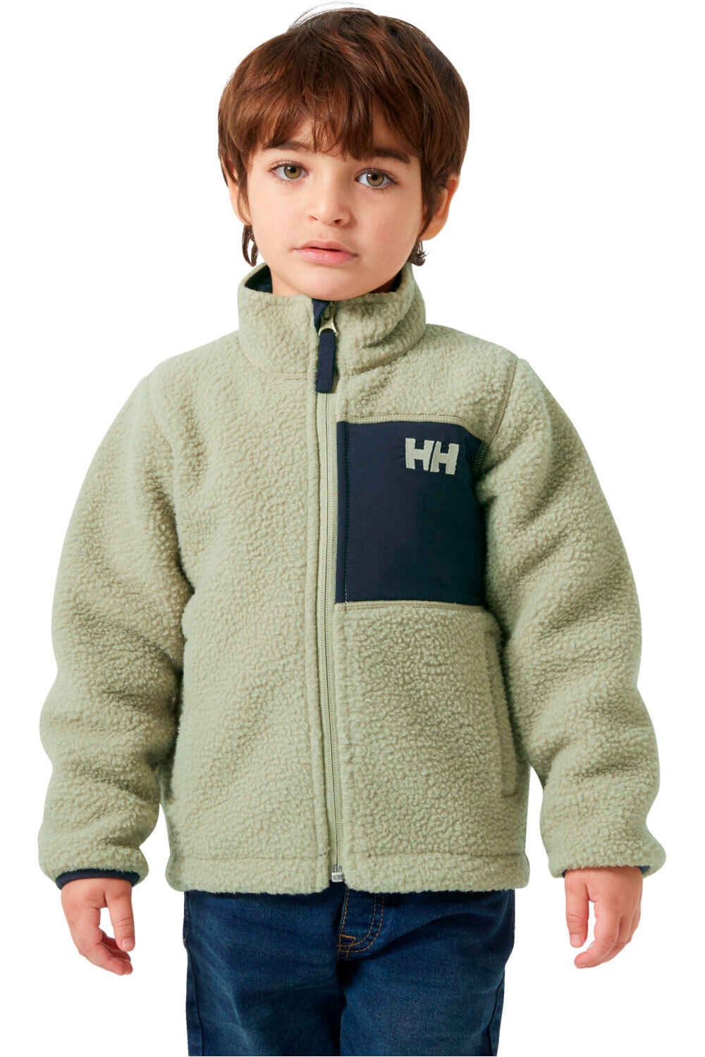 Helly Hansen forro polar niño K CHAMP PILE JACKET 2.0 vista frontal