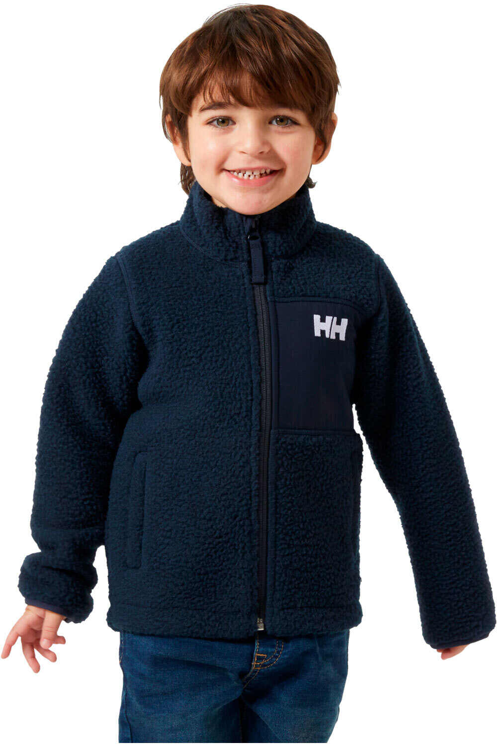 Helly Hansen forro polar niño K CHAMP PILE JACKET 2.0 vista frontal